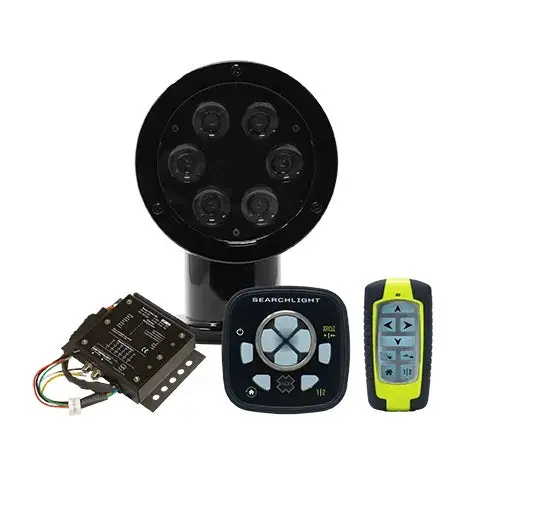 Acr Rcl50 Led Searchlight Wired And Wireless Controls Black Housing 12/24Vdc 1