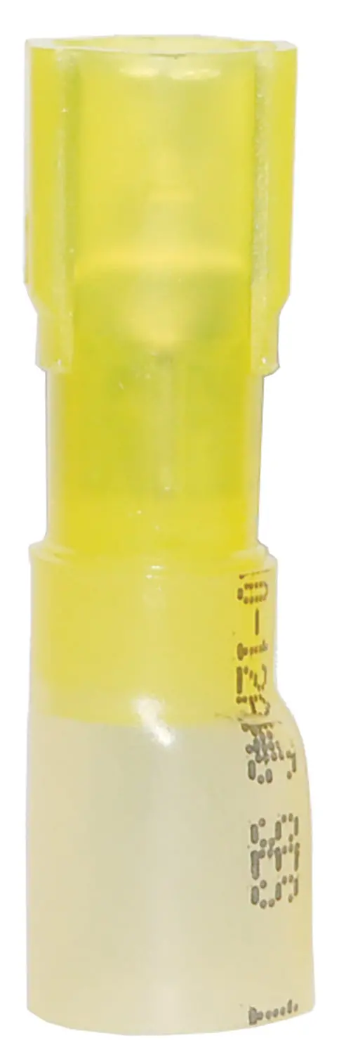 Ancor 10-12 Female Disconnect Heat Shrink Yellow 100 Pack 1