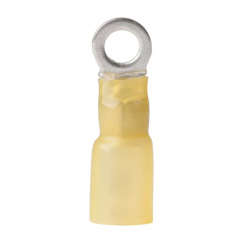 Ancor 12-10 #10 Ring Terminal Heat Shrink Yellow 25 Pack 1
