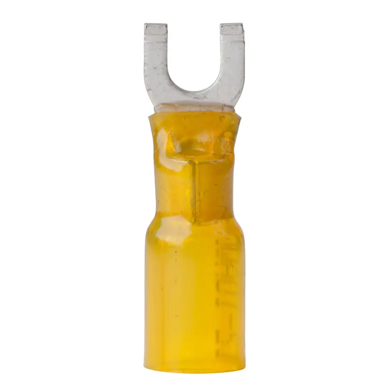 Ancor 12-10 #8 Spade Heat Shrink Yellow 25 Pack 1