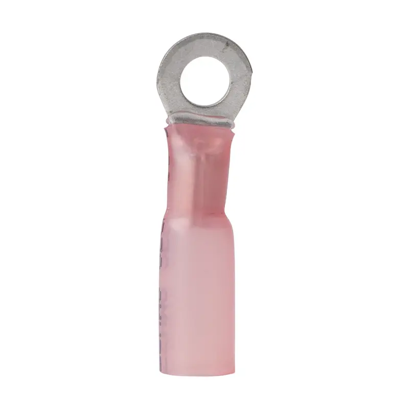 Ancor 22-18 #8 Ring Terminal Heat Shrink Red 100 Pack 1