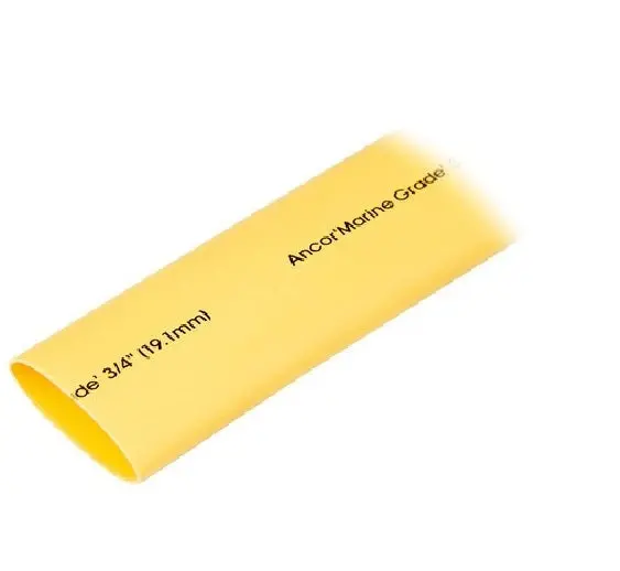 Ancor 3/4In X 48In Yellow Heat Shrink Tubing 1