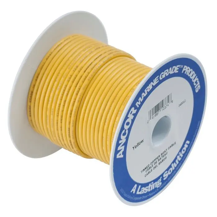 Ancor #8 Yellow 50Ft Spool Tinned Copper 1