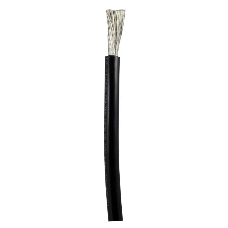 Ancor Black 6 Awg Battery Cable - Sold By The Foot [1120-Ft] 1