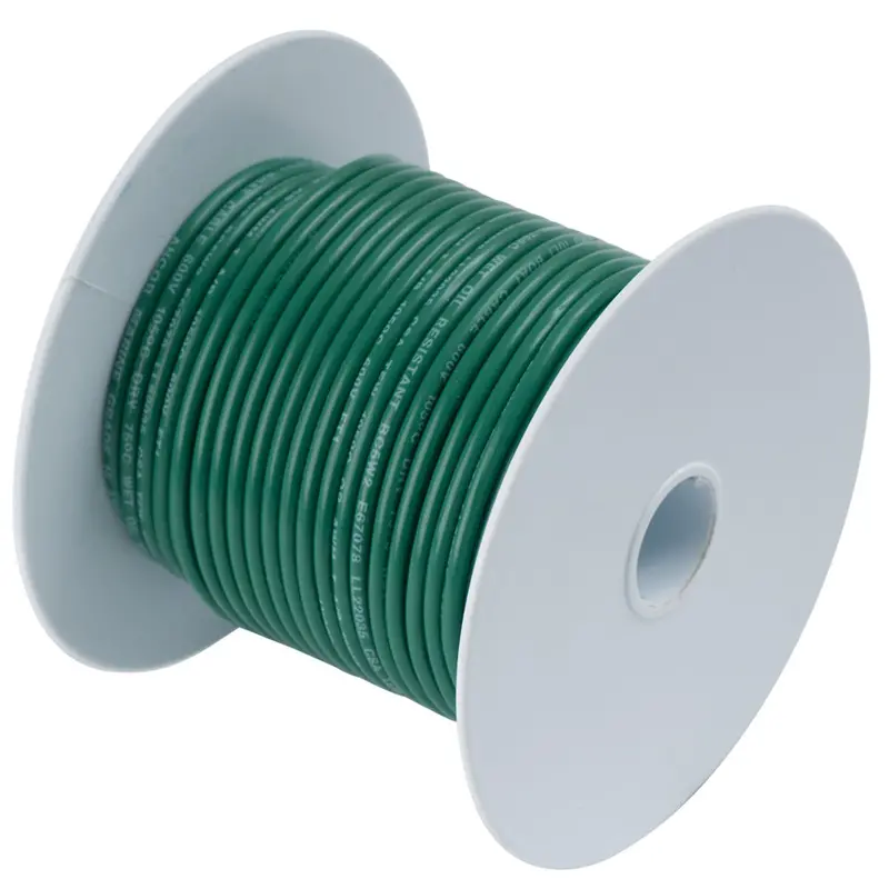 Ancor Green 18 Awg Tinned Copper Wire - 100' [100310] 1