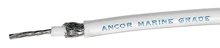 Ancor Rg59u 250Ft Spool Tinned Copper, White 1
