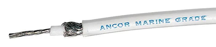 Ancor Rg8x 100Ft Spool Tinned Copper, White 1