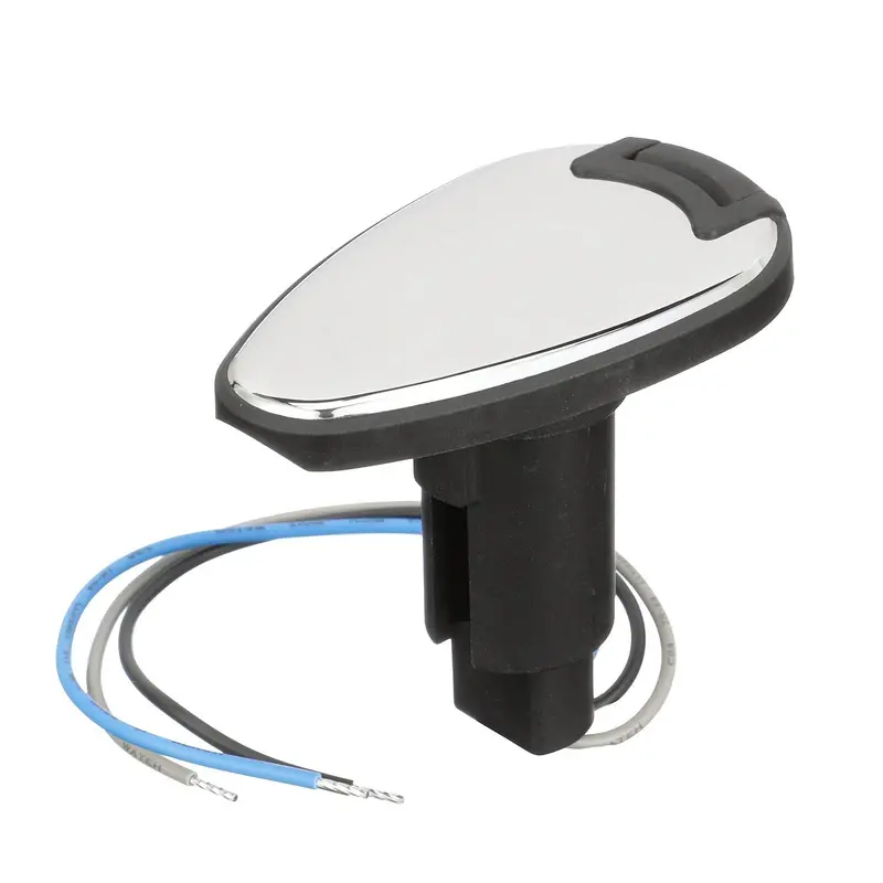 Attwood 910T Series Teardrop Base 3-Pin Over Mold 306 Stainless Steel Black Cover 1