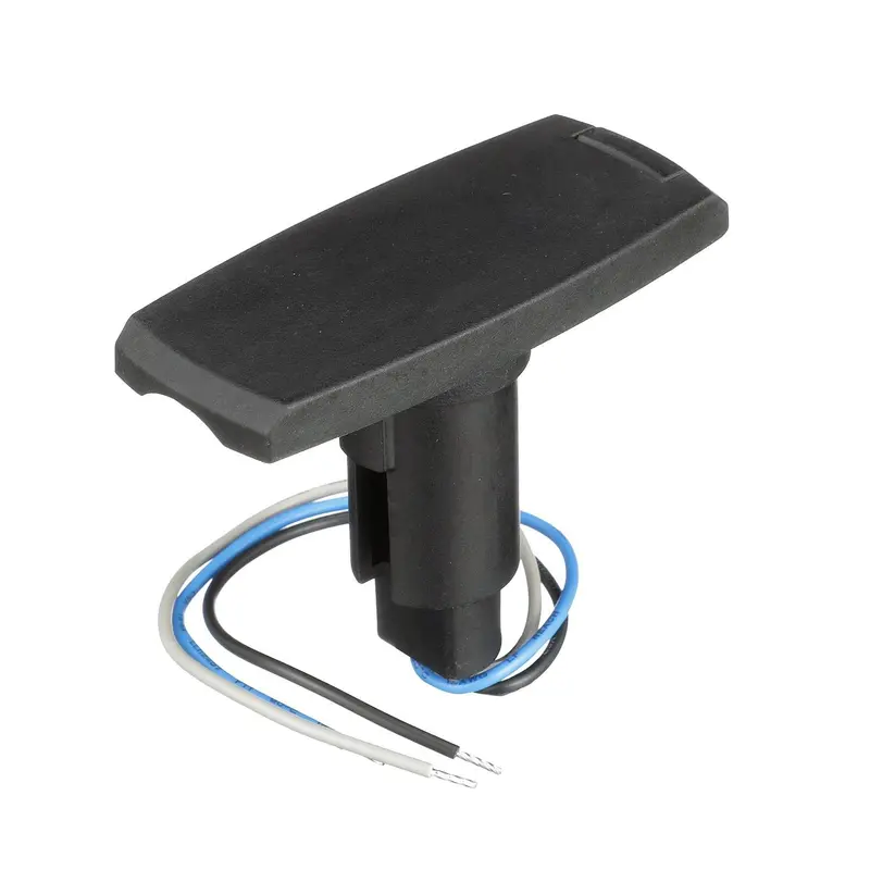 Attwood 910V Series Rectangle Base 3-Pin Black Composite Cover 1