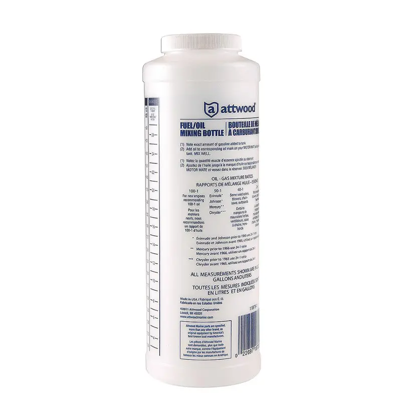 Attwood Fuel/Oil Mixing Bottle [11873-1] 1