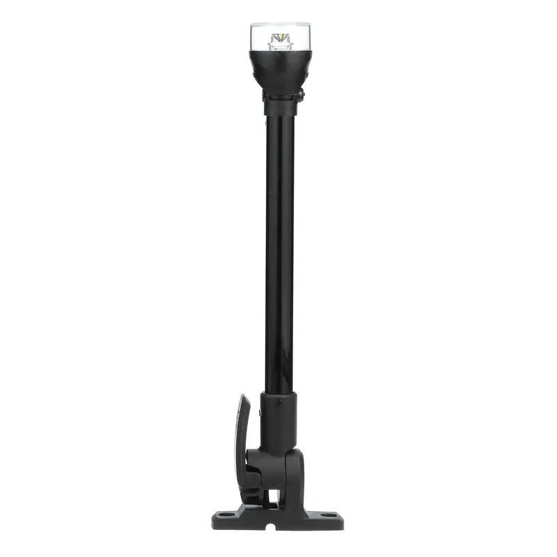 Attwood Lightarmor All-Round 12In Black Plastic Pole Black Composite Base 1