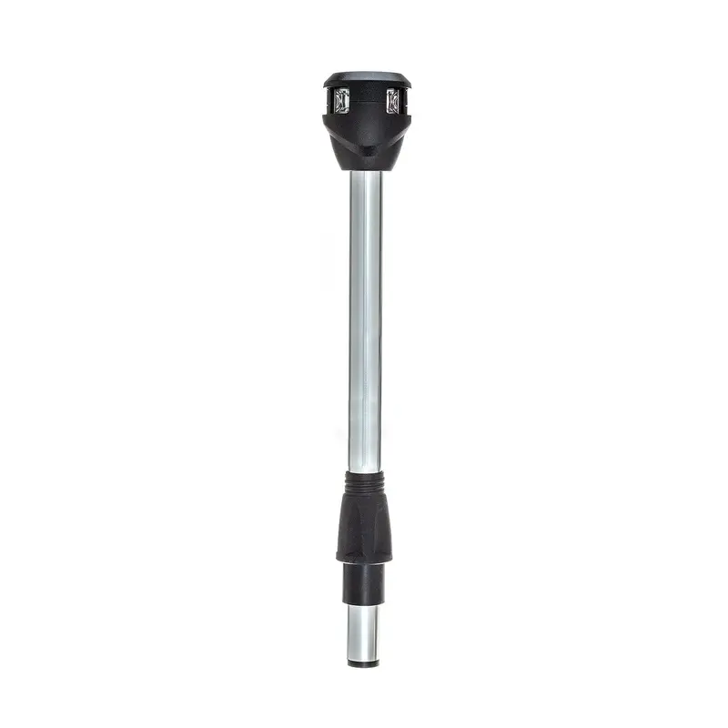 Attwood Lightarmor Bi-Color 10In Straight Locking Collar Pole 3-Pin Led With Task Light 1