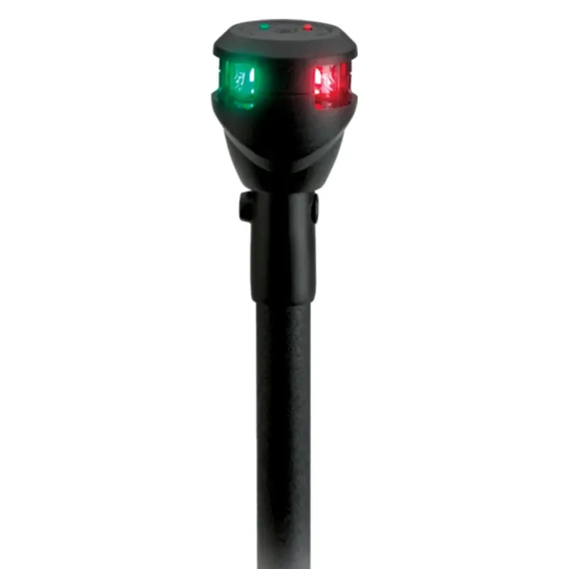 Attwood Lightarmor Bi-Color 14In Straight Locking Collar Pole 3-Pin Led With Task Light 1