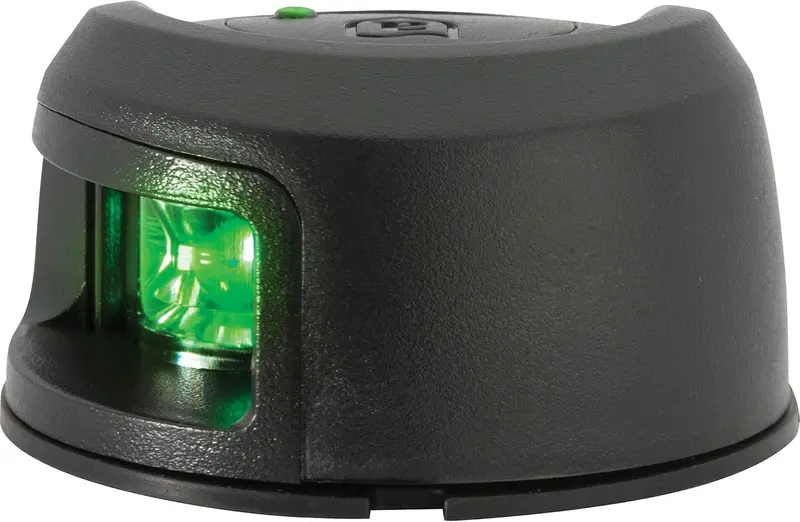Attwood Lightarmor Deck Mount Led Navigation Light 2Nm Black Composite Green 1