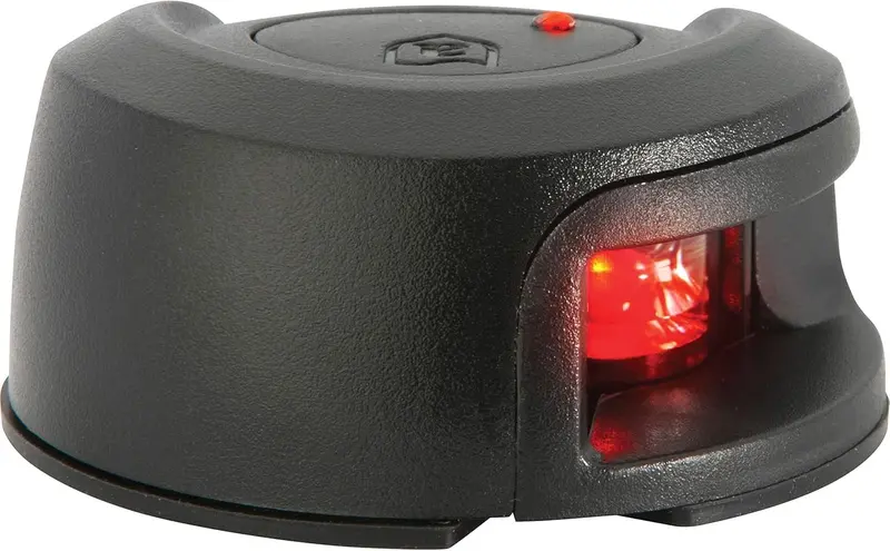 Attwood Lightarmor Deck Mount Led Navigation Light 2Nm Black Composite Red 1