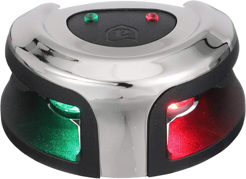 Attwood Lightarmor Deck Mount Led Navigation Light 2Nm Stainless Steel Bi-Color 1