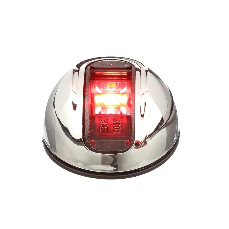Attwood Lightarmor Round Led Navigation Light 2Nm Stainless Steel Red 1