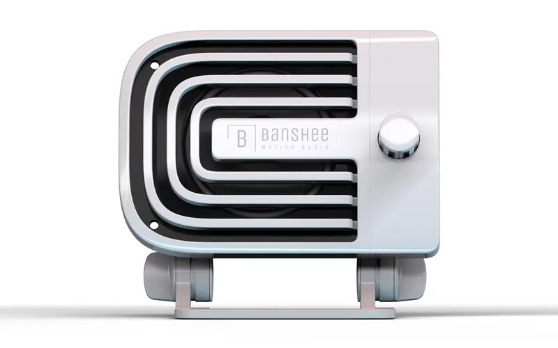 Banshee Active External Vhf Speaker - White 1