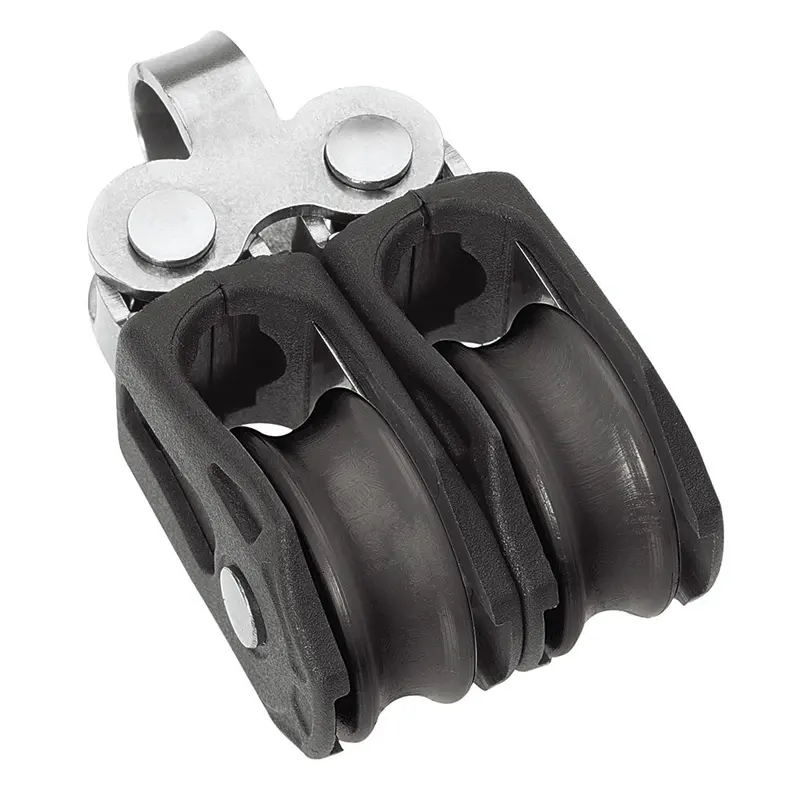 Barton Marine Size 0 20Mm Plain Bearing Pulley Block Double Fixed Eye [N00210] 1