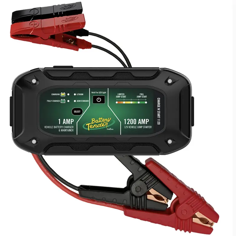 Battery Tender Charge N Start 1120 1 Amp Battery Charger  1200 Amp Jump Starter [030-7012-Wh] 1