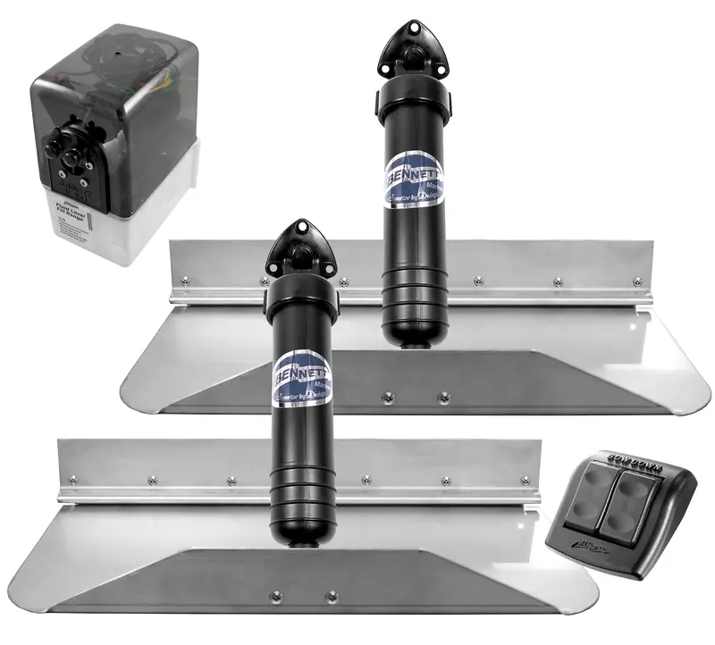 Bennett 18X9 Trim Tabs W/Euro Waterproof Rocker 1