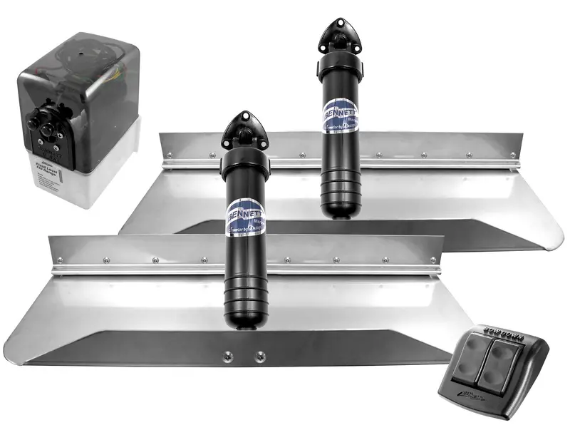 Bennett 24X9 Trim Tabs W/Euro Waterproof Rocker 1