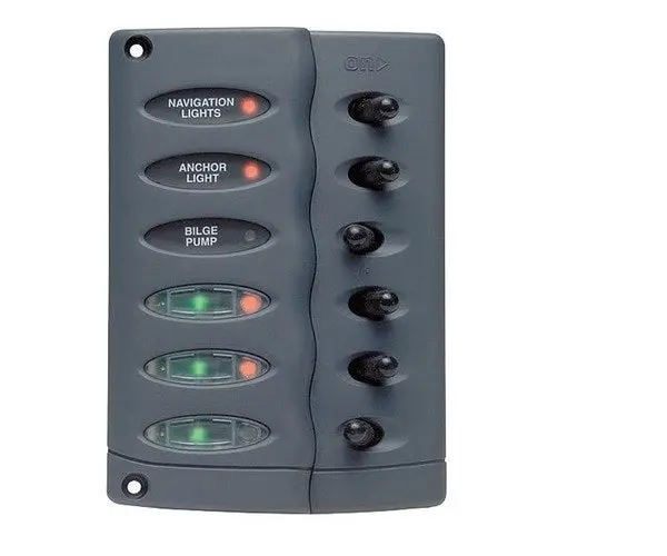 Bep Csp6-F 6 Way Switch Panel Water Proof With Fuse Holder 1