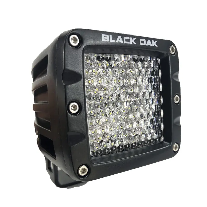 Black Oak 2" Led Pod Light - Diffused Optics - Black Housing - Pro Series 3.0 [2D-Pod10cr] 1