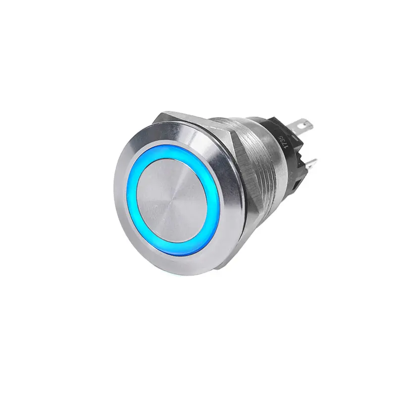 Blue Sea 4161 Ss Push Button Switch - Off-(On) - Blue - 10A [4161] 1