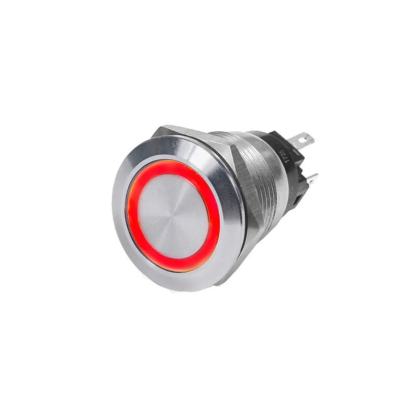 Blue Sea 4163 Ss Push Button Switch - Off-(On) - Red - 10A [4163] 1
