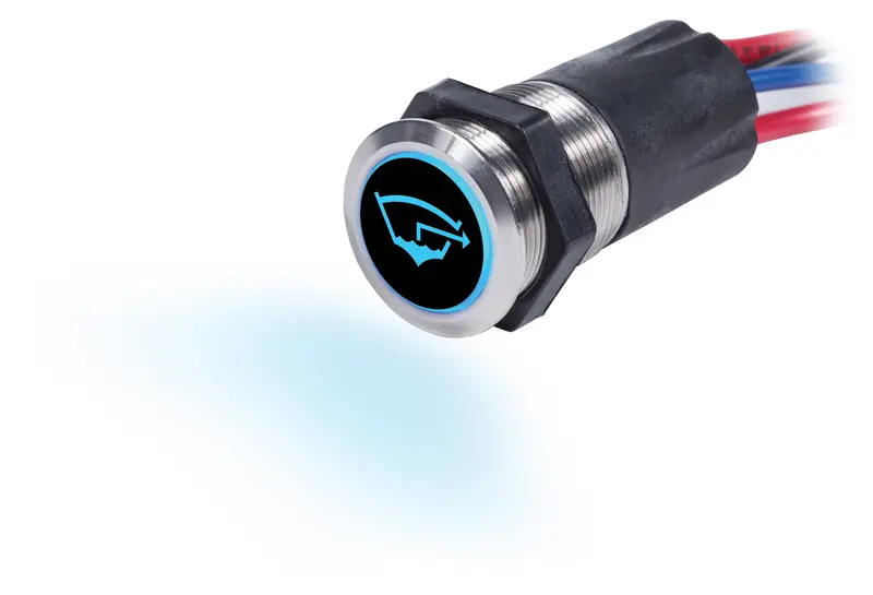 Blue Sea 4180 15A Push Button Backlit Switch Off-On 1