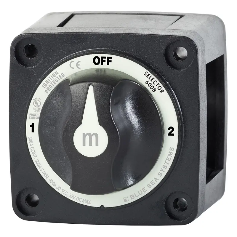 Blue Sea 6008200 M-Series Selector 3 Position Battery Switch - Black [6008200] 1