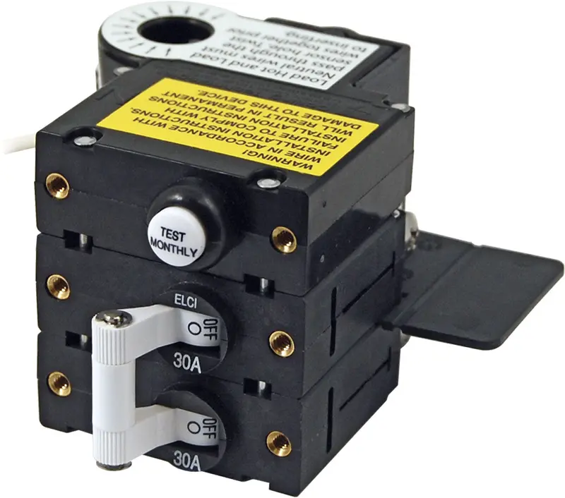 Blue Sea A-Series Elci 30A 120V Ac Double Pole Main Circuit Breaker 1