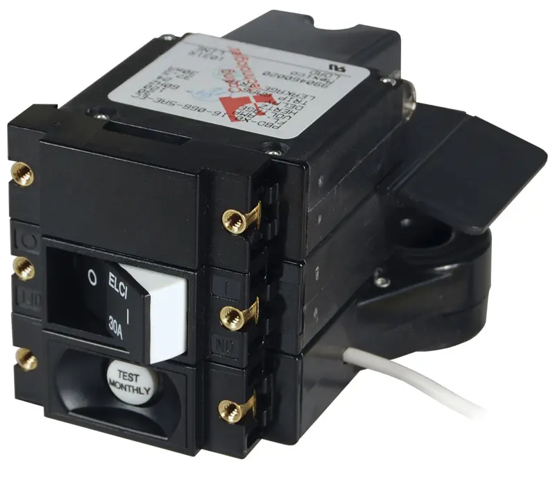 Blue Sea A-Series Elci 30A 120V Ac Double Pole Main Circuit Breaker 1