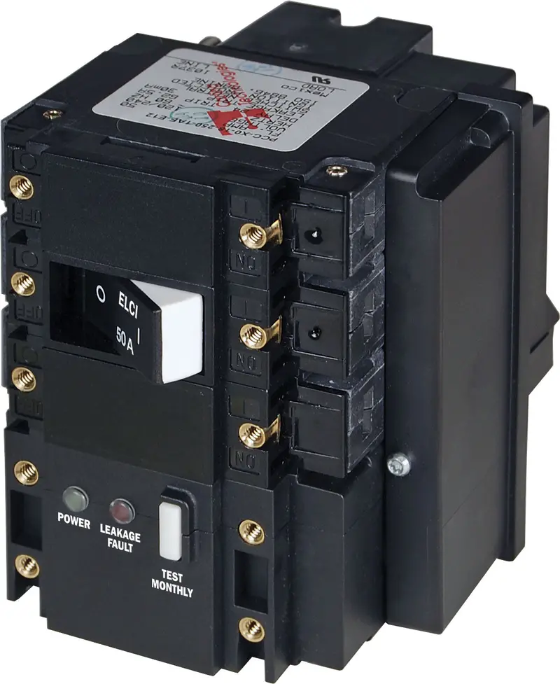 Blue Sea C-Series Elci 50A 120/240V Ac Double Pole Main Circuit Breaker 1
