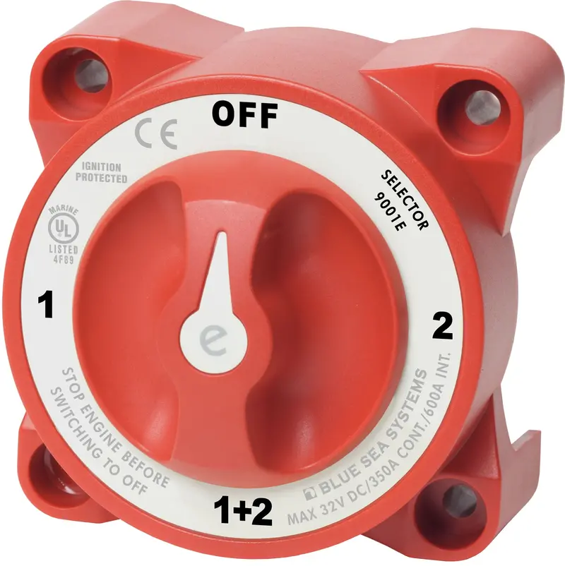Blue Sea E-Series Battery Switch 1-Off-2-Both 1
