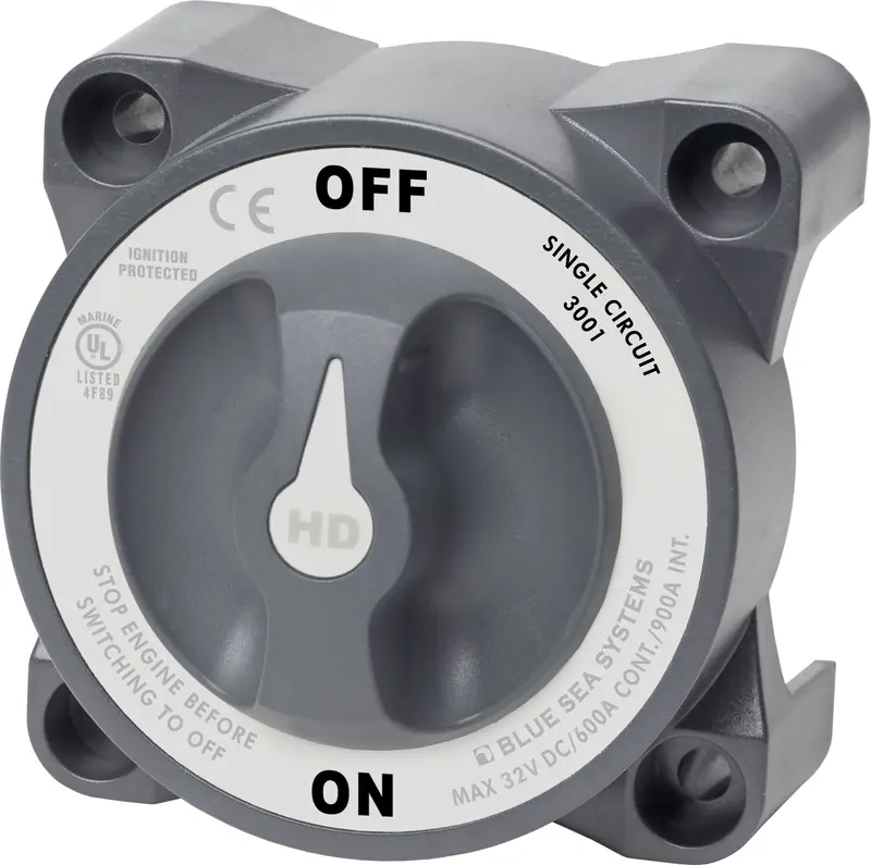 Blue Sea Hd-Series Battery Switch On/Off 600A Alternator Field Disconnect 1