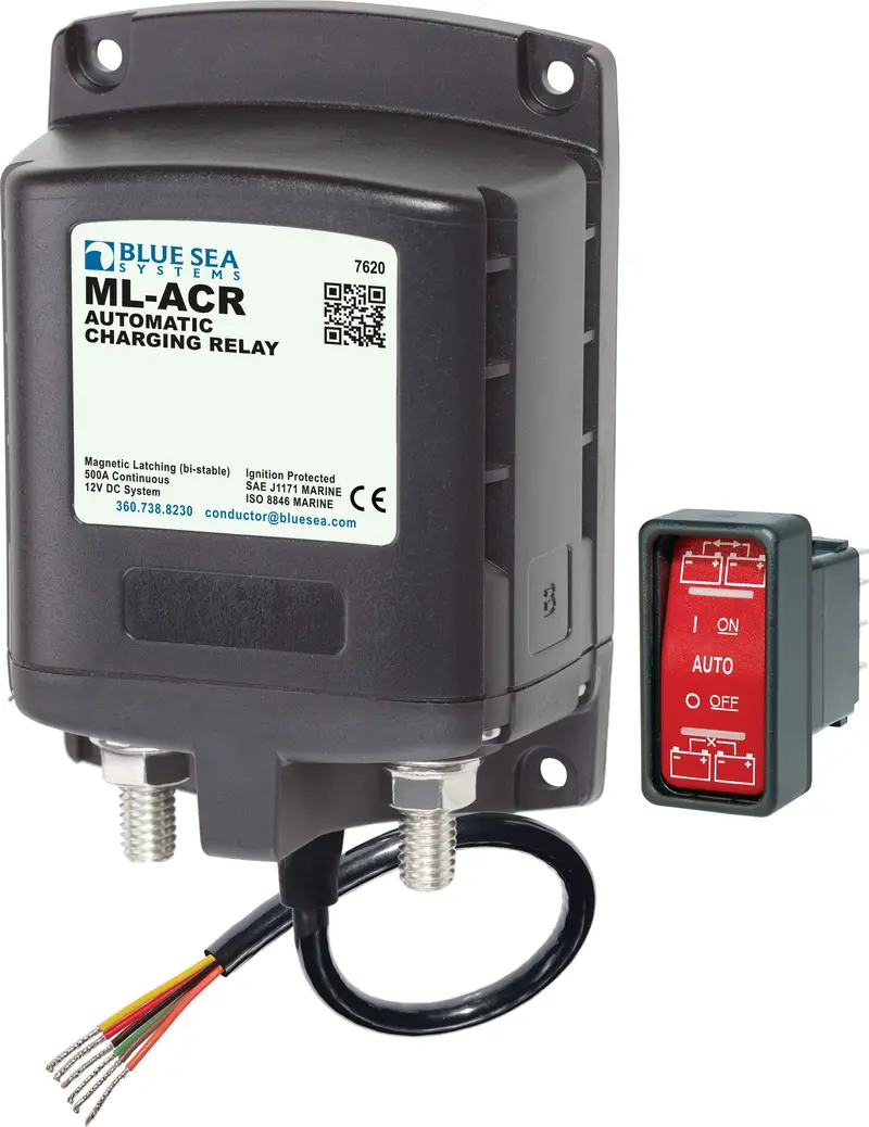 Blue Sea Ml-Acr Automatic Charging Relay 12Vdc 500A 1
