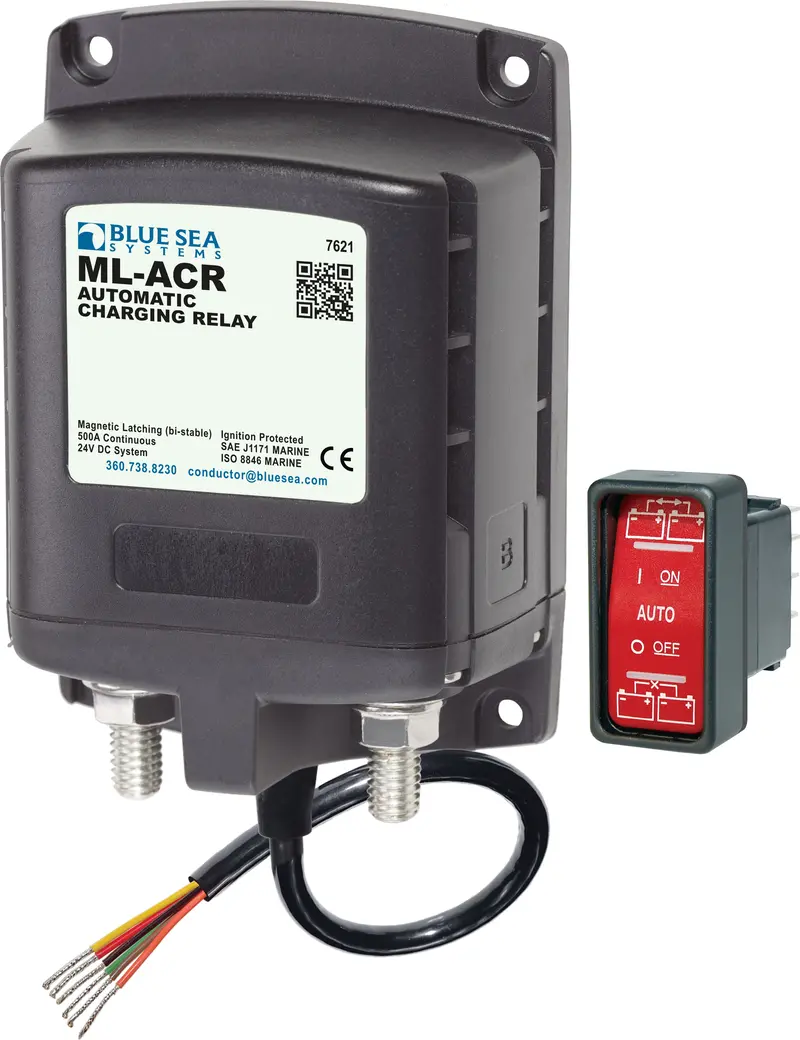 Blue Sea Ml-Acr Automatic Charging Relay 24Vdc 500A 1