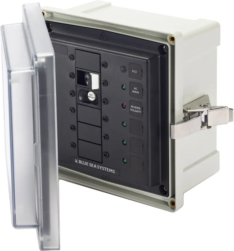 Blue Sea Panel Enclosure 120V Ac 30A Elci Main Surface Mount System 1