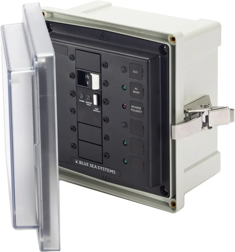 Blue Sea Panel Enclosure 120V Ac 50A Elci Main Surface Mount System 1