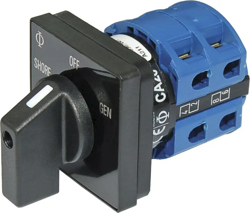 Blue Sea Rotary Switch 120Vac 30 Amp Off + 2 Position 1