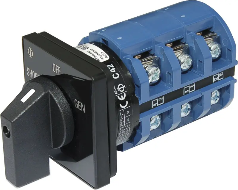 Blue Sea Rotary Switch 240Vac 65 Amp Off + 2 Position 1
