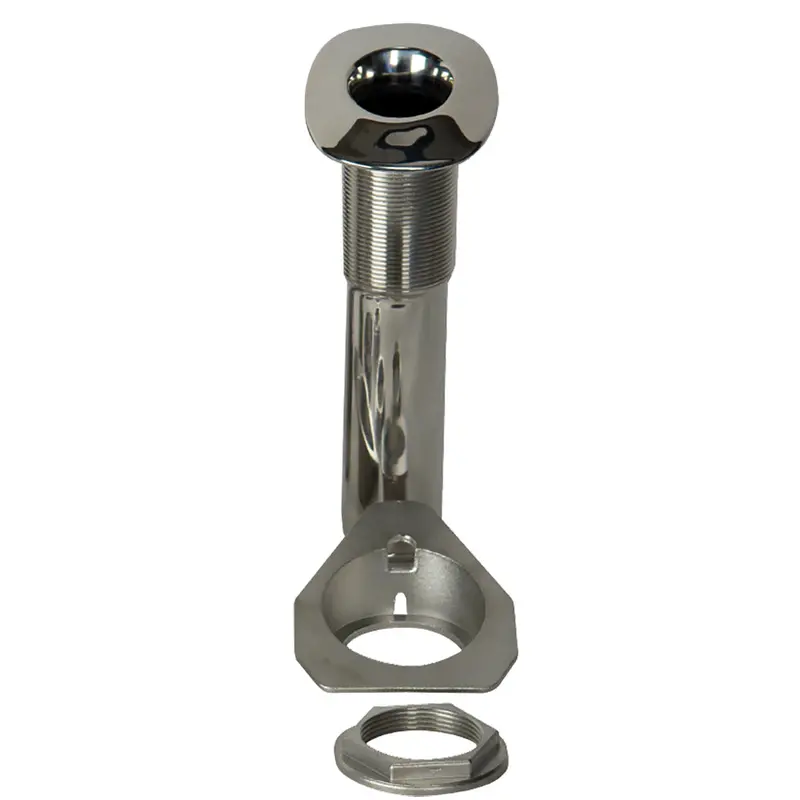 C.E. Smith 80 Series Screwless Flush Mount Rod Holder - 15 Degree - Stainless Steel - Cast Bottom - Black Liner [53687C] 1