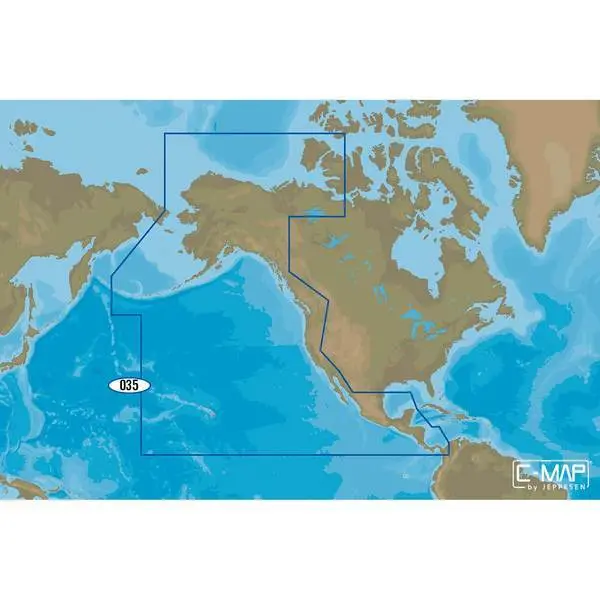 C-Map M-Na-D035 4D Microsd Pacific Coast Panama To Alaska Continental 1