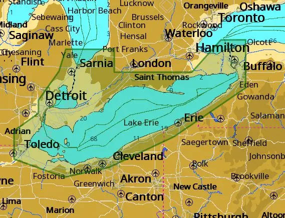 C-Map M-Na-D933 4D Local Lake Erie And Lake St Clair 1