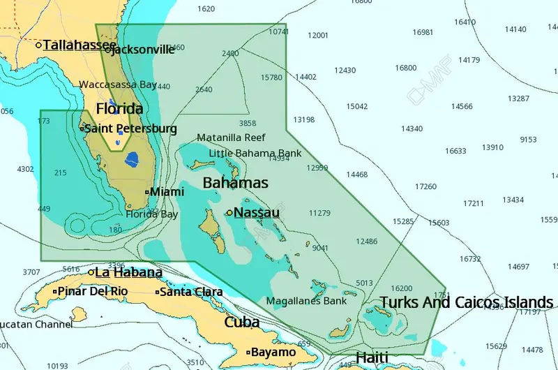 C-Map M-Na-D943 4D Local Florida And The Bahamas 1