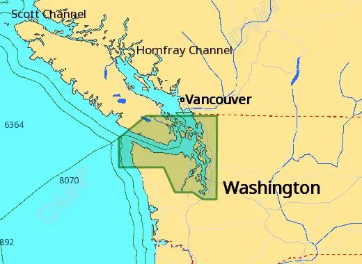 C-Map M-Na-D955 4D Local Puget Sound San Juan Islands 1