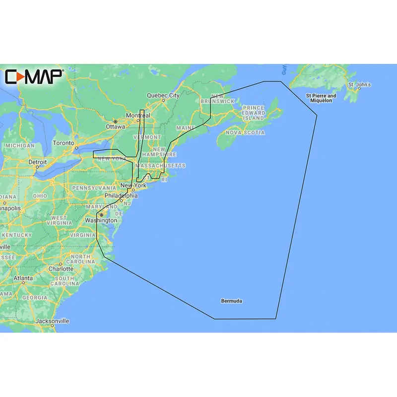 C-Map M-Na-Y202-Ms Nova Scotia To Chesapeake Bay Reveal Coastal Chart [M-Na-Y202-Ms] 1