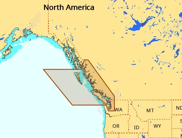 C-Map Na-M025 Max Wide Microsd Canada West Including Puget Sound 1